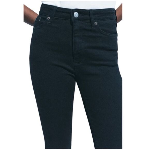 Zara Black Body Curve Skinny Jeggings (Size: 28) - Picture 2 of 12